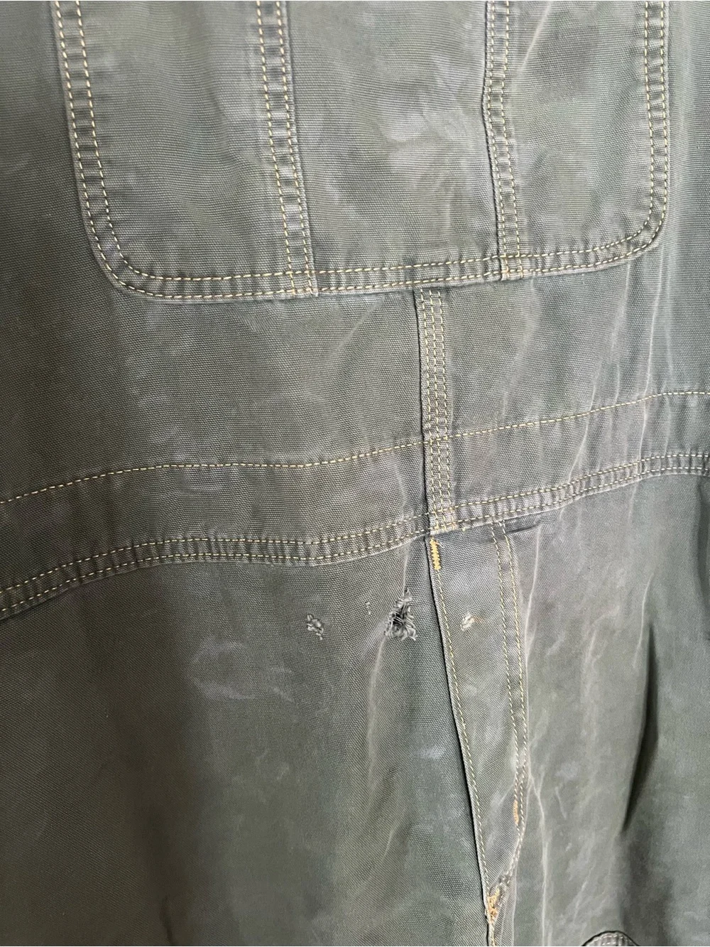 Garden Favorite Carhartt Olive Green Loose-Fit Canvas Carpenter Overalls